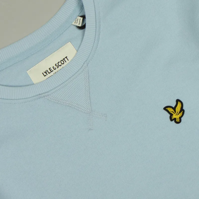 Lyle and Scott Crew Neck Sweatshirt - Light Blue-1